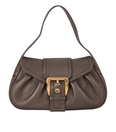 Shoulder, £450, Handbags, Brown, Leather, Front view